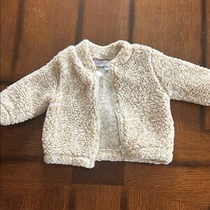 Rachel Zoe Cream Sherpa Baby Jacket